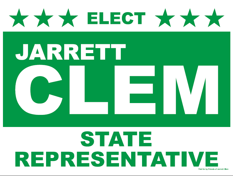 
											Jarrett Clem State Representative											